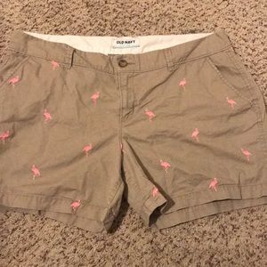 Khaki Flamingo Old Navy Shorts!